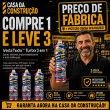 VedaTudo™ Turbo 3 em 1 | Spray Vedante, Impermeabilizante e Anti-Infiltração