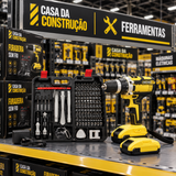 Parafusadeira e Furadeira de Impacto PowerPro 28 Peças – Sem Fio com Maleta