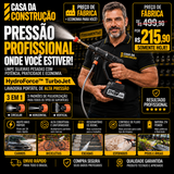 HydroForce™ TurboJet | Lavadora Portátil de Alta Pressão 3 em 1