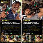 PowerGrind™ Mini Pro 12V | Esmerilhadeira e Lixadeira Sem Fio 3 em 1.