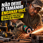 PowerGrind™ Mini Pro 12V | Esmerilhadeira e Lixadeira Sem Fio 3 em 1.