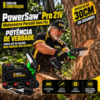 PowerSaw™ Pro 21V | Motosserra Portátil Sem Fio