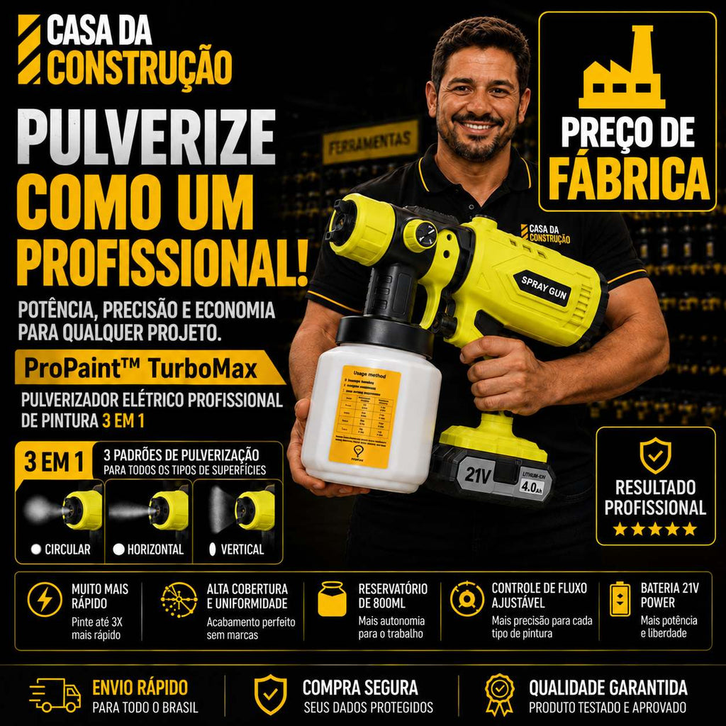 ProPaint™ TurboMax | Pulverizador Elétrico 3 em 1