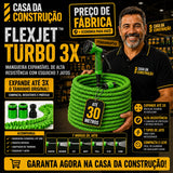 FlexJet™ Turbo 3X | Mangueira Expansível de Alta Resistência com Esguicho 7 Jatos