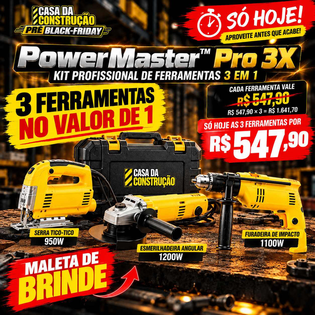 PowerMaster™ Pro 3X | Kit Profissional de Ferramentas 3 em 1 🔥