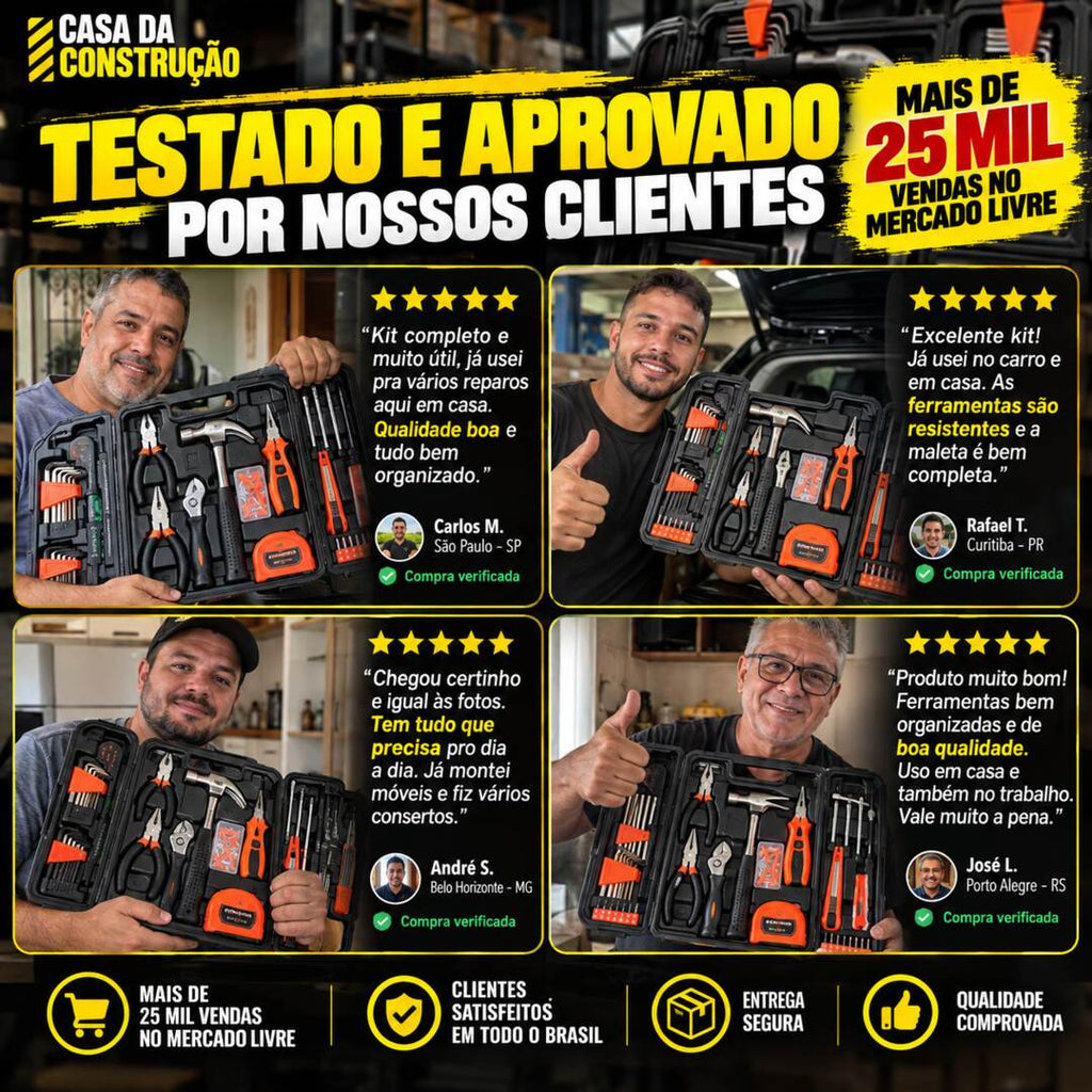 ToolMaster™ Pro 129 | Kit Completo de Ferramentas com Maleta — 129 Peças