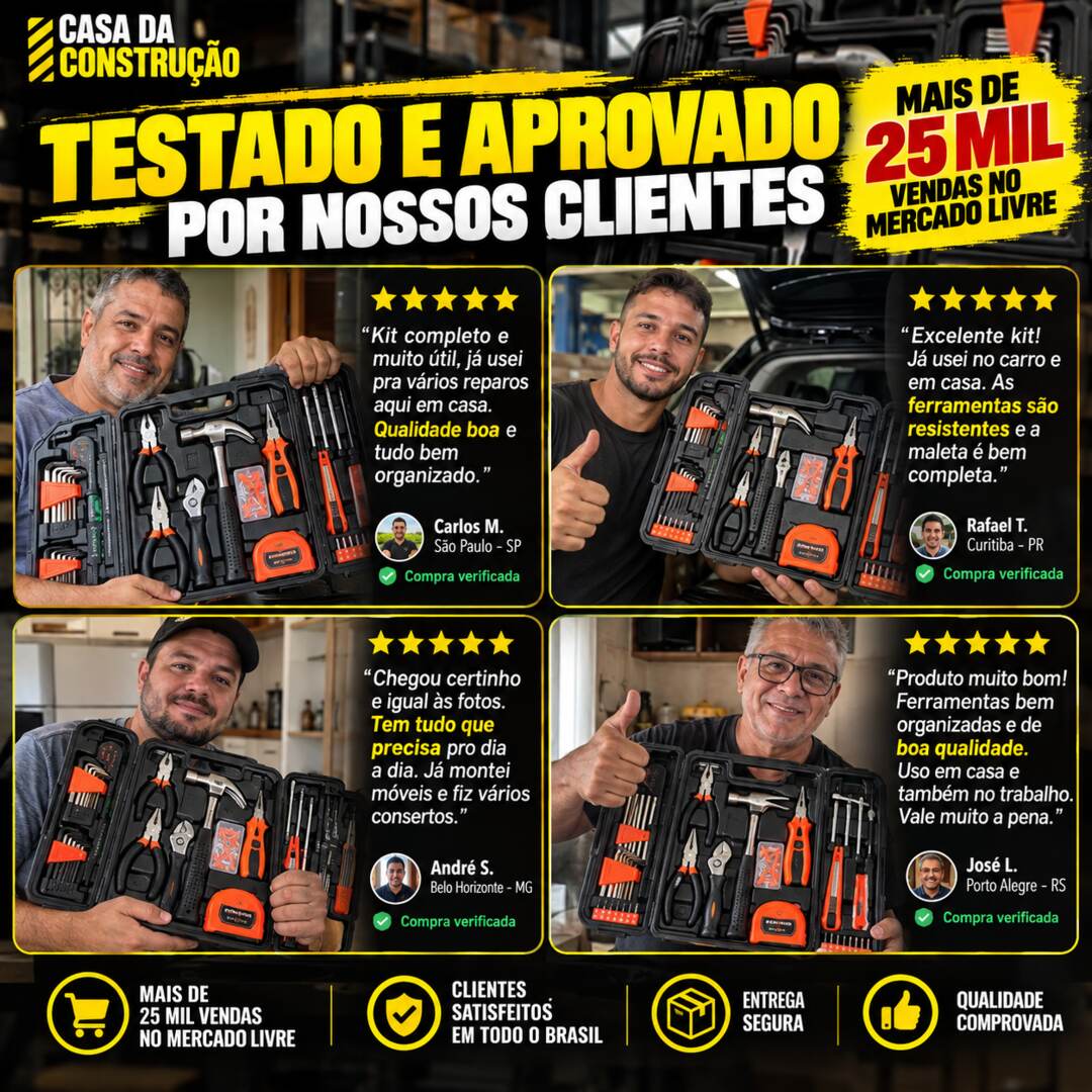 ToolMaster™ Pro 129 | Kit Completo de Ferramentas com Maleta — 129 Peças