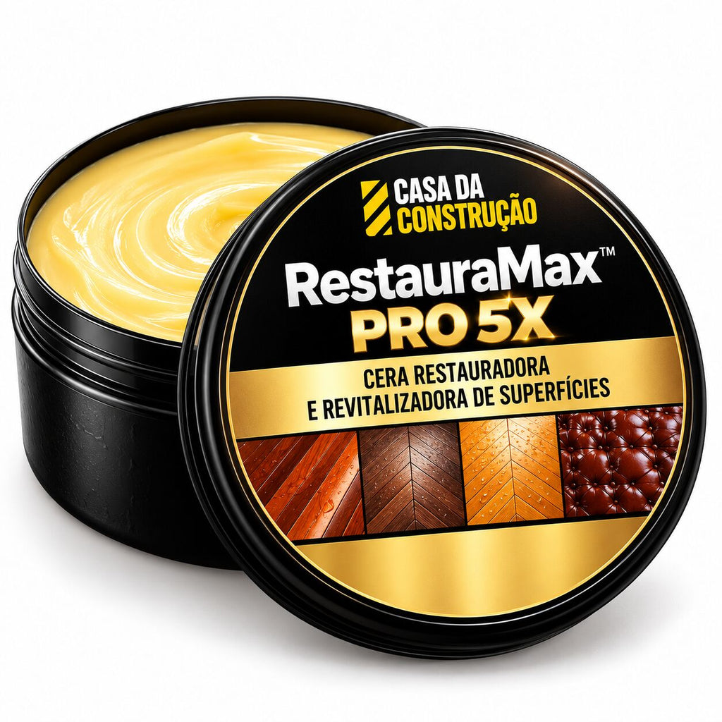 RestauraMax™ Pro 5X | Cera Restauradora e Revitalizadora de Superfícies