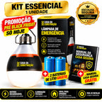 PowerLight™ Emergency Pro 50W | Lâmpada de Emergência LED Recarregável Bivolt 3 em 1