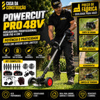 PowerCut™ Pro 48V Roçadeira Profissional Sem Fio 4 em 1