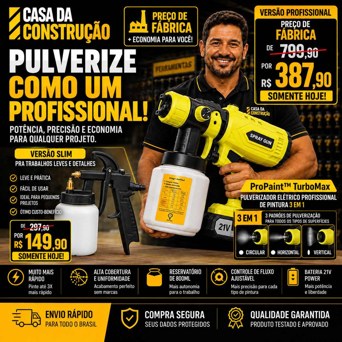 ProPaint™ TurboMax | Pulverizador Elétrico 3 em 1 new