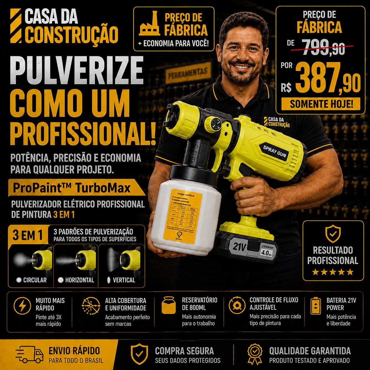 ProPaint™ TurboMax | Pulverizador Elétrico 3 em 1 (NEW)