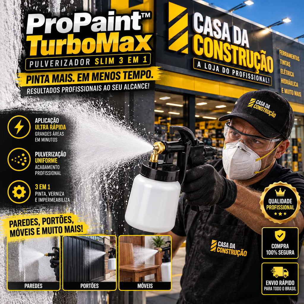 ProPaint™ TurboMax | Pulverizador Slim 3 em 1