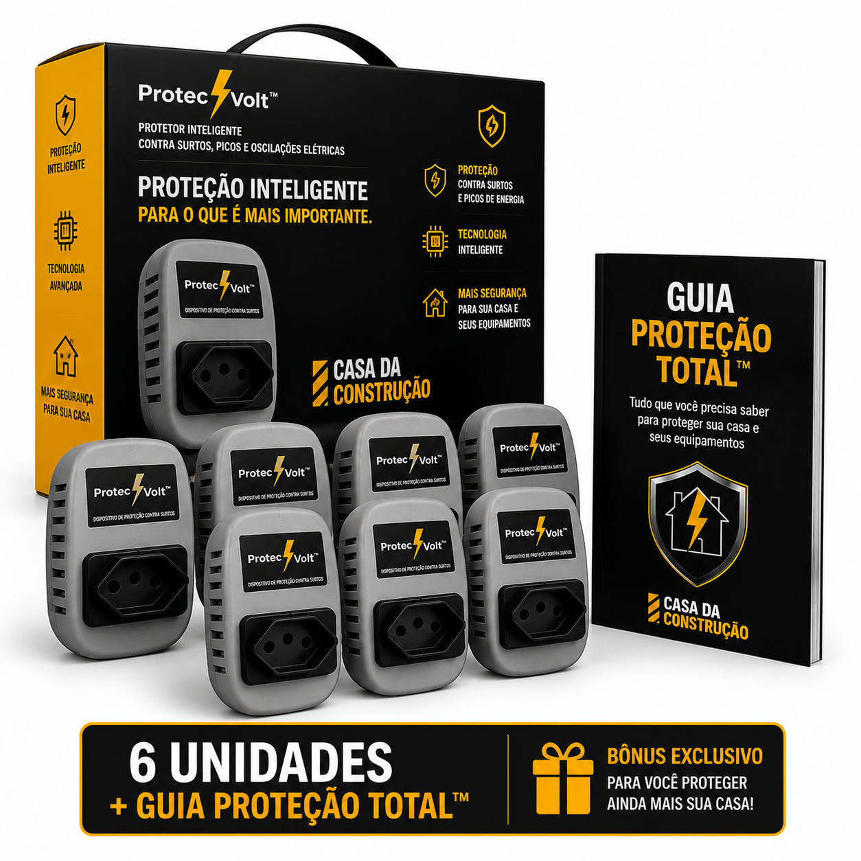 ProtecVolt™ | Protetor Inteligente Contra Surtos, Picos de Energia e Oscilações Elétricas