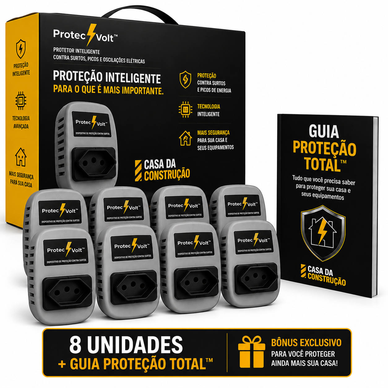 ProtecVolt™ | Protetor Inteligente Contra Surtos, Picos de Energia e Oscilações Elétricas